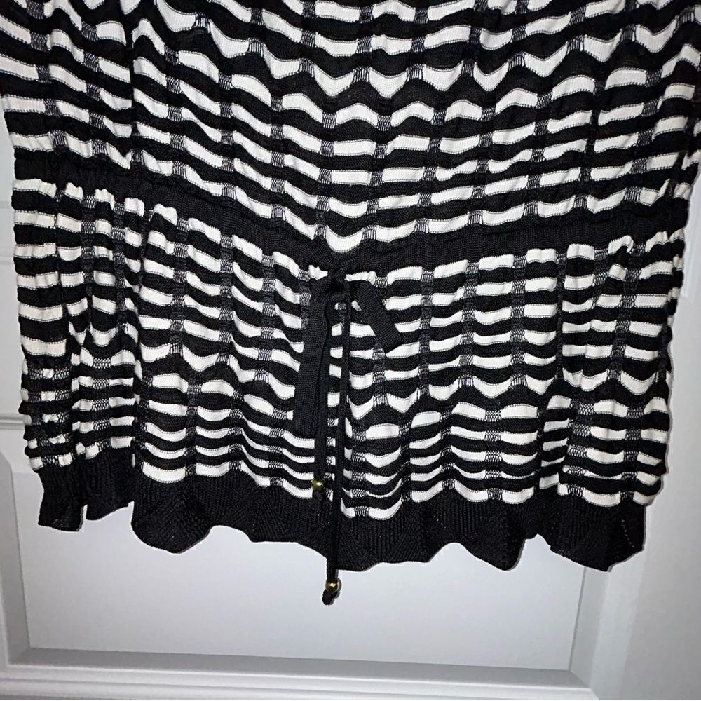 Cache Strapless Knit Woven Top - Picture 2 of 5
